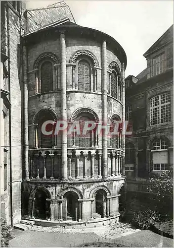 Moderne Karte Caen abbaye aux dames eglise de la trinite (xi xiie s) 04 l abside a quatre etages