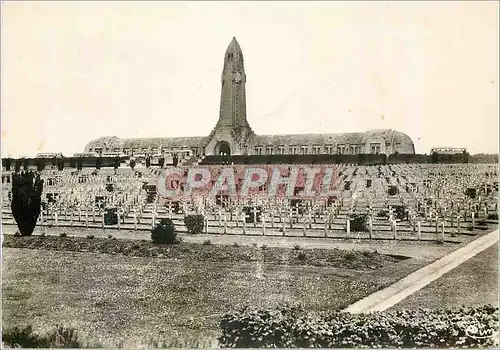 Moderne Karte Les champs de bataille de verdun (meuse) 25 ossuaire et cimetiere militaire de douaumont Militar