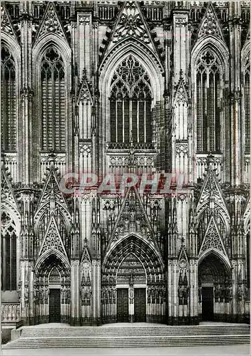 Cartes postales moderne La cathedrale de la cologne portail principale