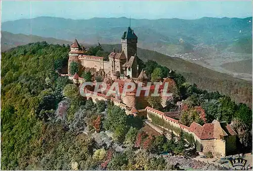 Cartes postales moderne  le chateau du haut koenigsbourg(alt 755 m) photo aerienne carabin