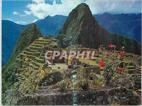 Moderne Karte Machupicchu view of citadel