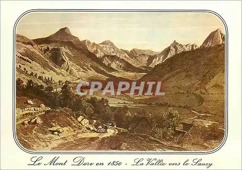 Moderne Karte N 4096 le mont dore (63) vieille gravure de 1850