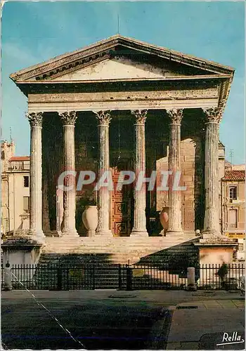 Moderne Karte Nimes (gard) 494 la maison carree (monument probablement bati aux frais d agrippa)