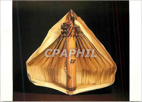 Cartes postales moderne Indonesie timor cithare tubulaire en bambou avec resonateur en feuille de