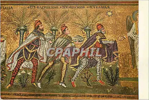 Cartes postales moderne Ravenna basilique de st apollinare nuovo les mages(mosaique)