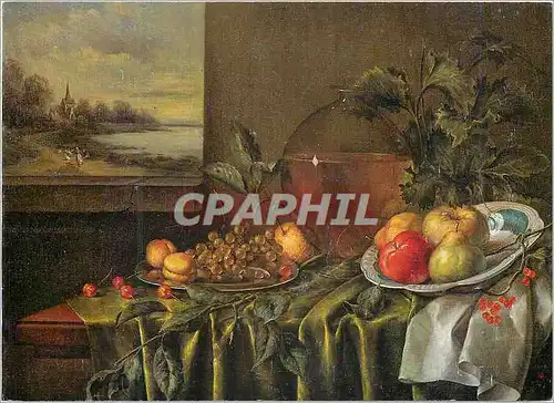 Moderne Karte Senlis vente aux encheres publiques Choulga Nature morte aux fruits