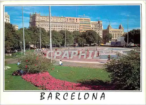Moderne Karte Barcelona placa catalunya