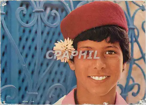 Cartes postales moderne Tunisien l enfant au jasmin