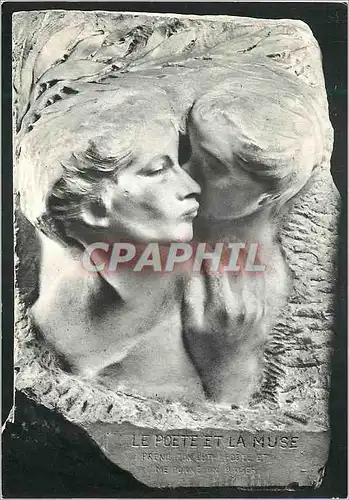 Cartes postales moderne Auguste rodin (1840 1917) le poete et la muse avant 1905 platre