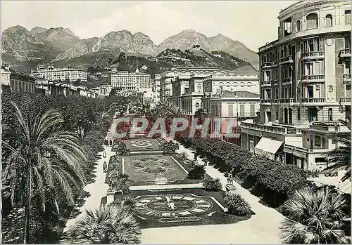 Cartes postales moderne 12912 menton le jardin public