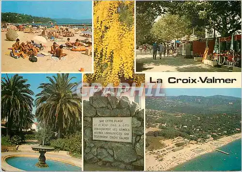 Moderne Karte Lumiere et beaute de la cote d azur souvenir de la croix valmer