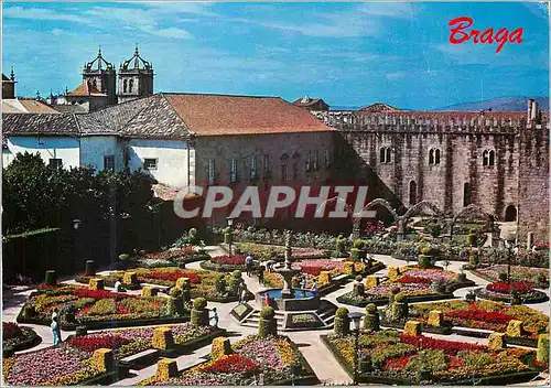 Moderne Karte 456 (portugal) braga jardin de sta barbara