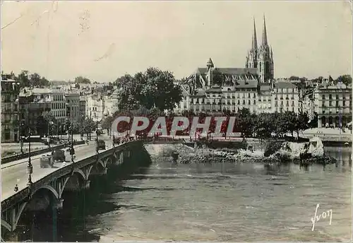 Cartes postales moderne Bayonne (bses pyr) l adour le pont st esprit et la cathedrale