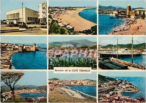 Cartes postales moderne En parcourant la cote vermeille canet argeles sur mer callioure