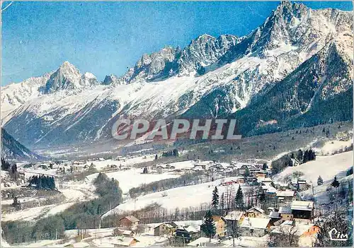 Cartes postales moderne Les houches mont blanc (74 hte sav) alt 1008 m sports d hiver cl 39 vue panoramique generale