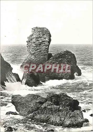 Cartes postales moderne 106 belle ile en mer pointe des poulains le sphinx