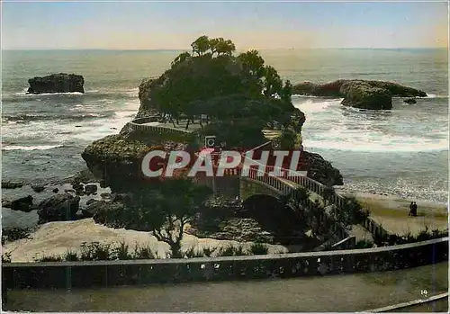 Cartes postales moderne Biarritz le rocher du basta
