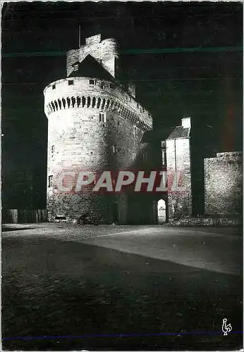 Cartes postales moderne 119 saint malo(l et v) le chateau le grand donjon illumine