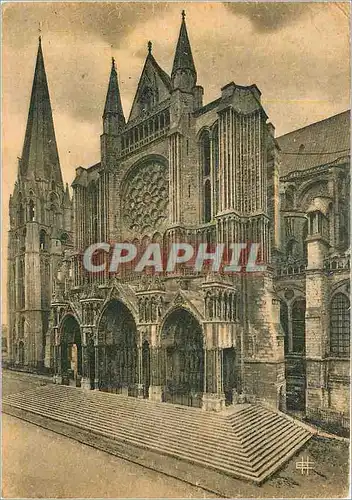 Moderne Karte Cathedrale de chartres 25 portail sud(xiii siecle)