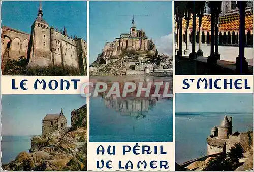 Cartes postales moderne La bretagne en couleurs mx 7779 le mont saint michel au peril de la mer Golf