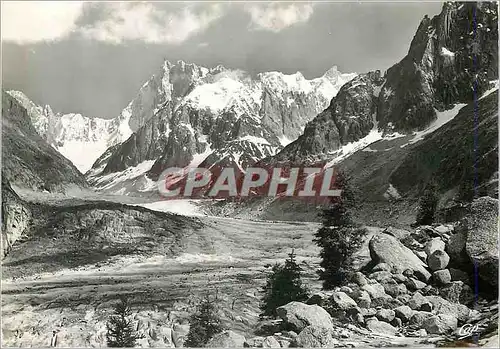 Cartes postales moderne 490 chamonix mont blanc les grandes jorasses