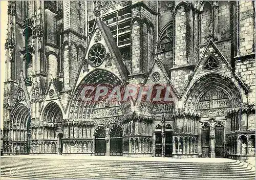 Cartes postales moderne Ll 14 bourges la cathedrale le portail occidental