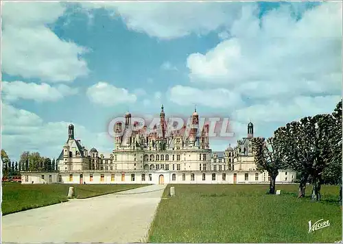 Moderne Karte Les merveilles du val de loire chambord (loir et cher) h 1816 le chateau (xvi s) la facade sud e