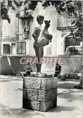 Cartes postales moderne 10 vallauris (a m) la statue de l homme au mouton (picasso)