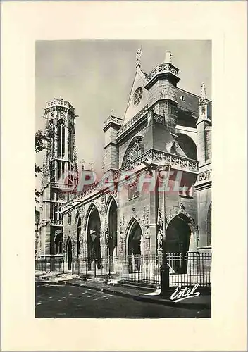 Cartes postales moderne L eglise st germain l auxerrois porche (xve s) et tour de la mairie