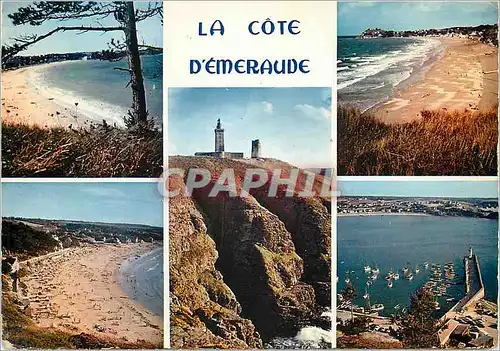 Moderne Karte La bretagne en couleurs cote d emeraude mx 6718 le val anche saint cast le cap frehel et erquy