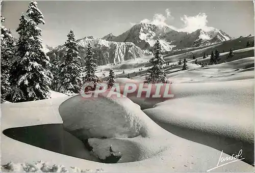 Moderne Karte Les beaux paysages de france 6 l hiver dans les alpes