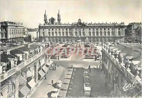 Moderne Karte Nancy hotel de ville et statue de stanislas