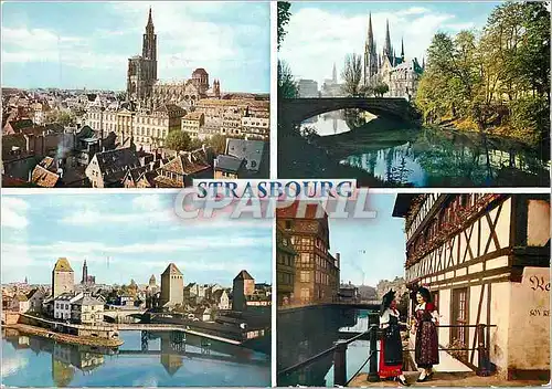 Cartes postales moderne 67482330 l alsace pittoresque souvenir de strasbourg