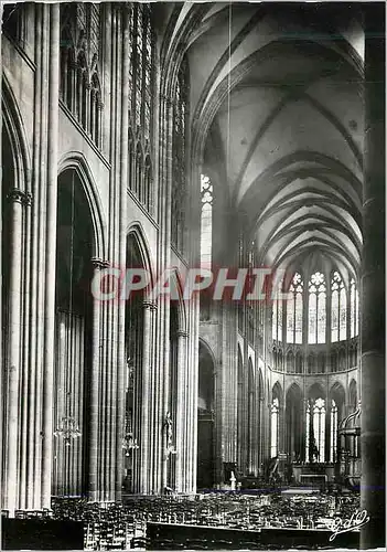 Moderne Karte L auvergne clermont ferrand la cathedrale perspective sur la grande nef et le choeur