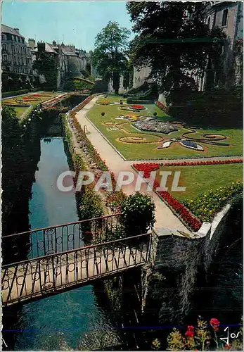 Cartes postales moderne La bretagne en couleurs mx 5206 les jardins de vannes (56)