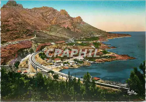 Cartes postales moderne La cote d azur 330 la route de la corniche d or et le viaduc d antheor