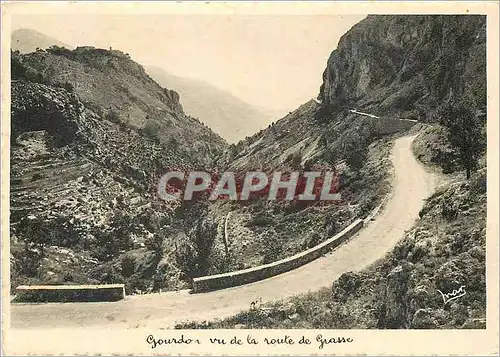 Cartes postales moderne Gourdon vu de la route de grasse