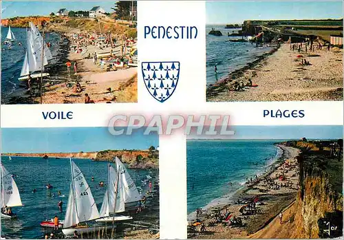 Cartes postales moderne La bretagne en couleurs penestin (morbihan) Plages de Poubrantais du Bile de Loscolo et de la mi