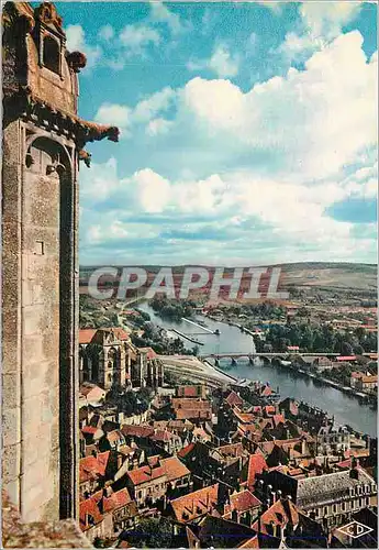 Cartes postales moderne Auxerre (yvonne) 10 vue generale