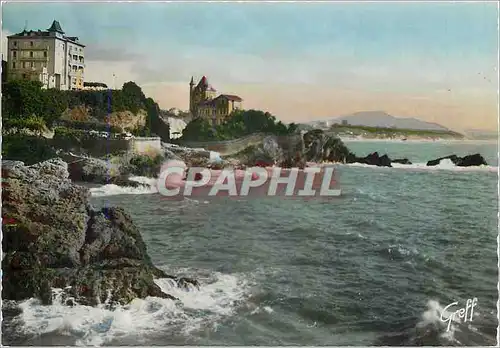 Cartes postales moderne En pays basque 239 biarritz (bses pyr) la villa belza et massif de la rhune
