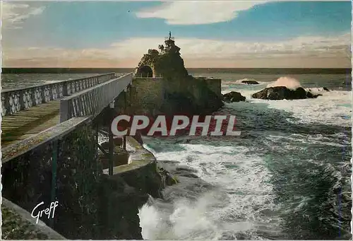 Cartes postales moderne En pays basque 249 biarritz (bses pyr) le rocher de la vierge
