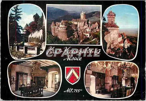 Cartes postales moderne  souvenir du haut koenigsbourg (altitude 755 m)