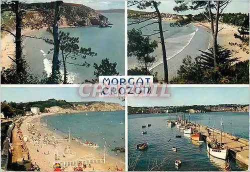 Cartes postales moderne La bretagne en couleurs crozon morgat (finistere) mx 204 la grande plage