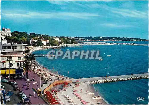 Cartes postales moderne  reflets de la cote d azur juan les pins (a m) vue d ensemble vers le cap d antibes