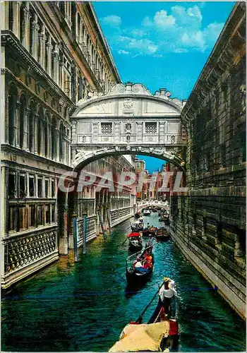 Moderne Karte Venezia pont des soupirs