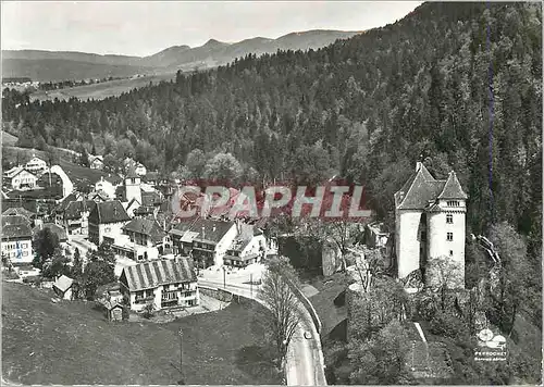 Cartes postales moderne En avion au dessus de valangin