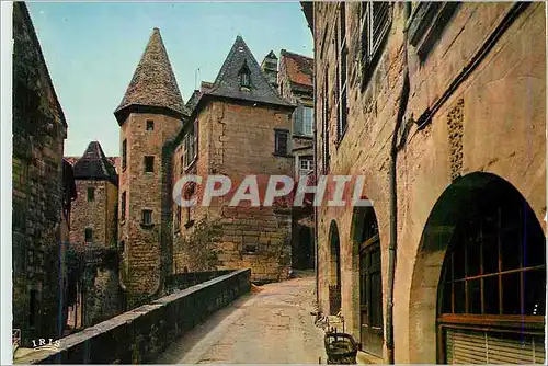 Moderne Karte Sarlat (dordogne) a 2 rue magnana