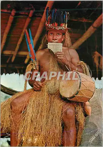 Cartes postales moderne Peru peruvian amazon yagua indian with music instruments