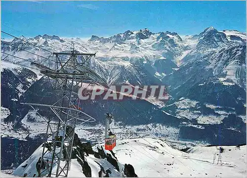 Cartes postales moderne 43998 luftseilbahn fiesch eggishorn