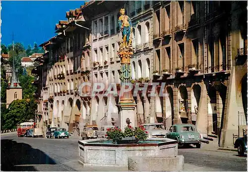 Moderne Karte Berne la fontaine de la justice